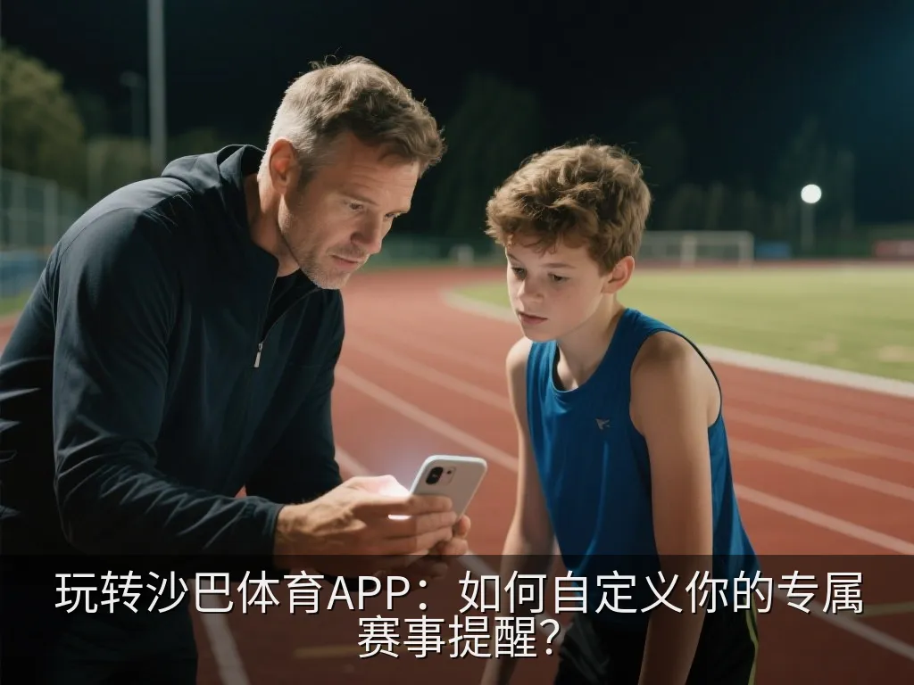 干净整洁的办公桌上放着一部显示通用足球比赛数据图表的智能手机